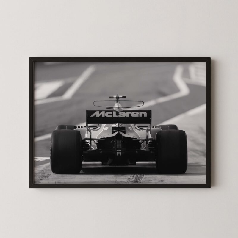 McLaren F1 Rear View Poster
