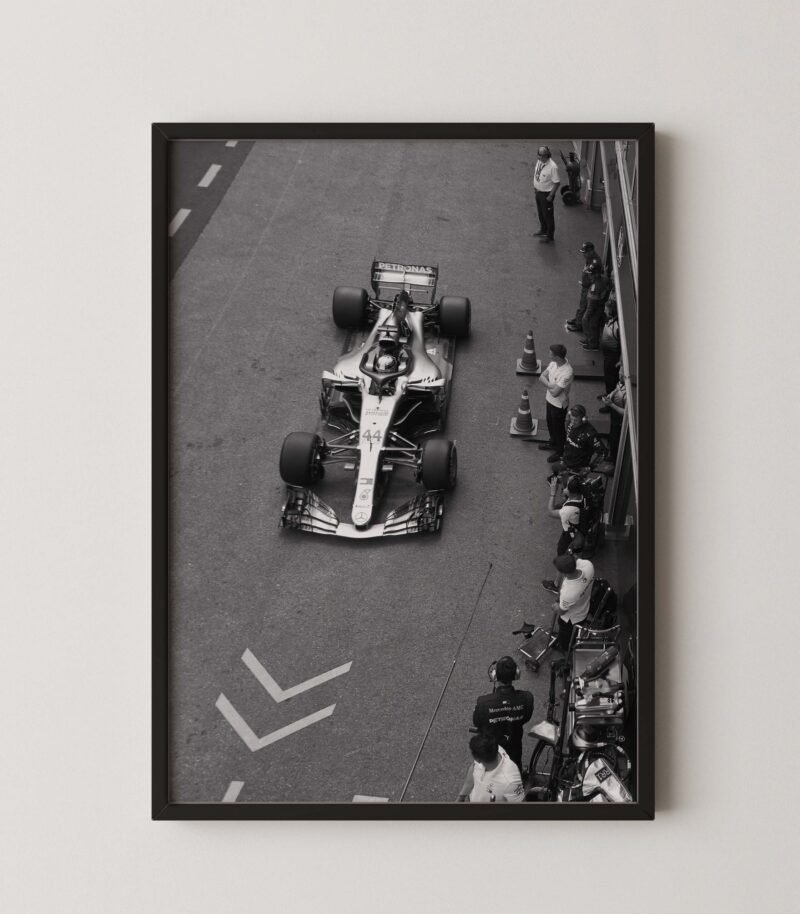 Mercedes Petronas F1 Car Poster