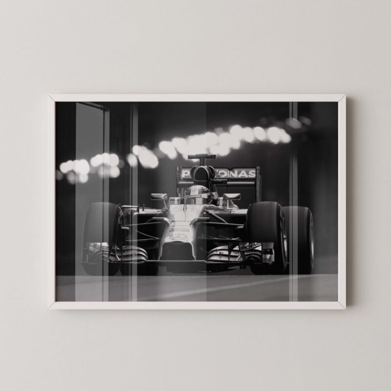 Hamilton Mercedes W05 Poster