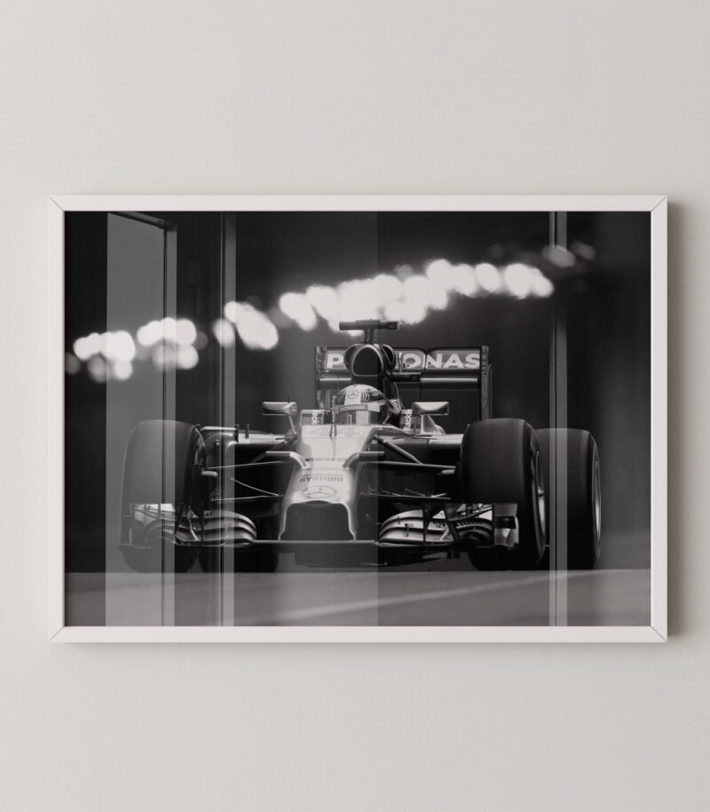 Hamilton Mercedes W05 Poster