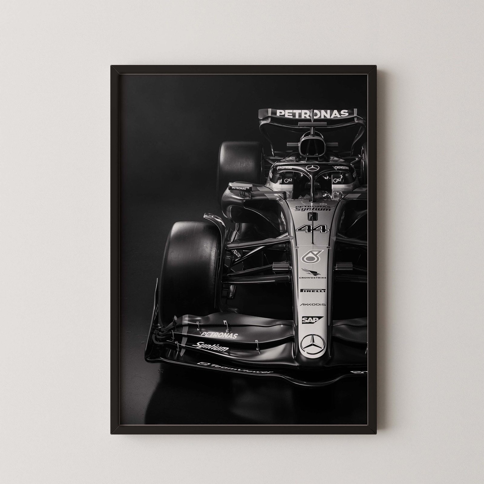 F1 Mercedes W14 Carbon Poster