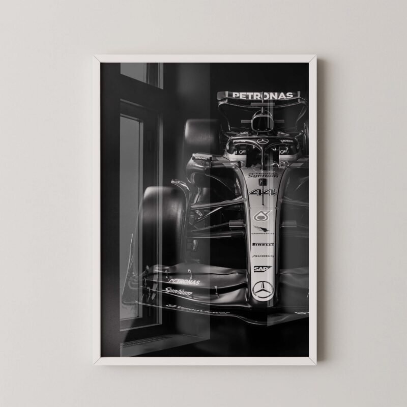 F1 Mercedes W14 Carbon Poster