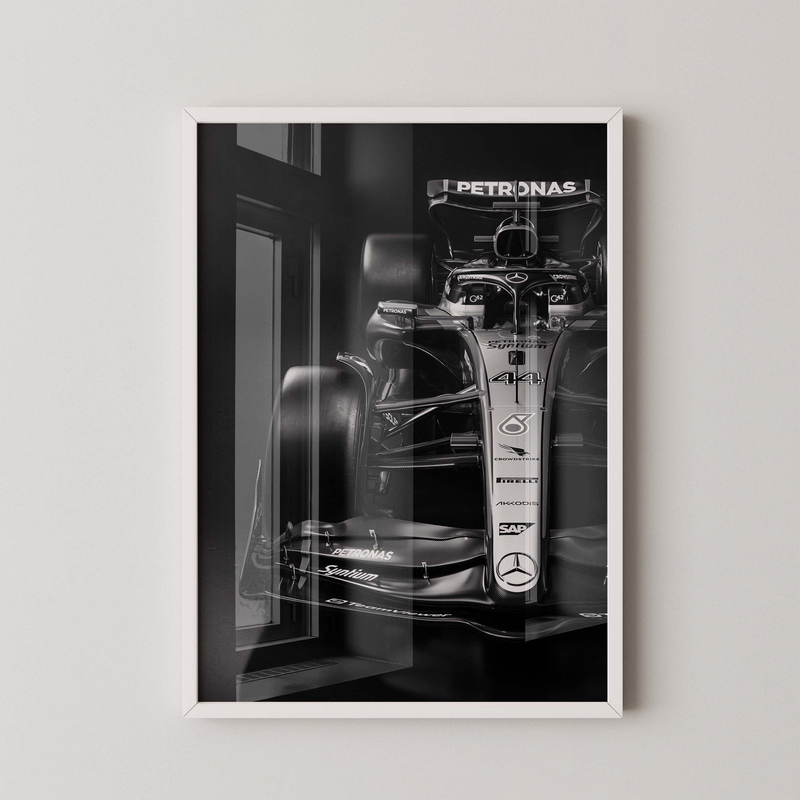 F1 Mercedes W14 Carbon Poster - Image 2