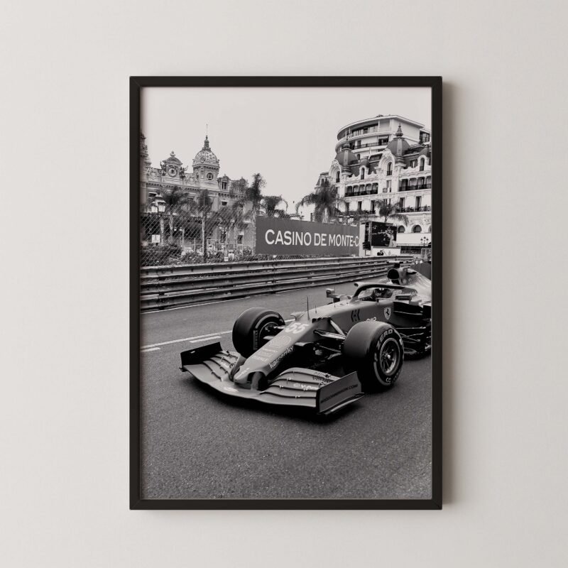 Circuit de Monaco Ferrari Print