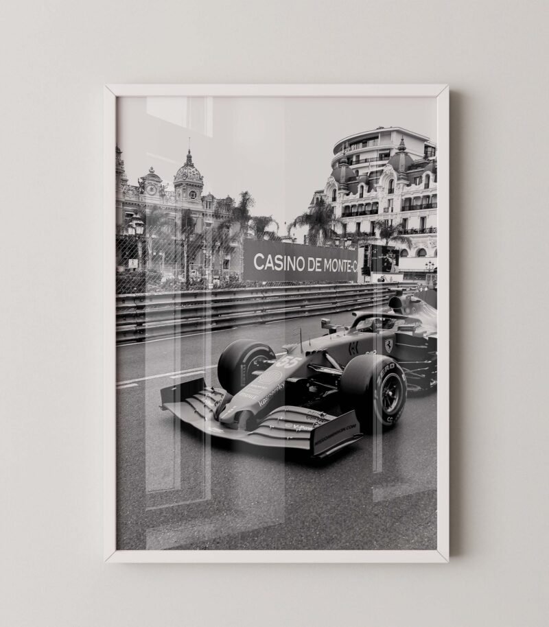 Circuit de Monaco Ferrari Print