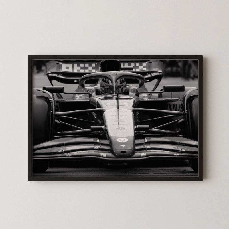 Oscar Piastri F1 Close Up Print