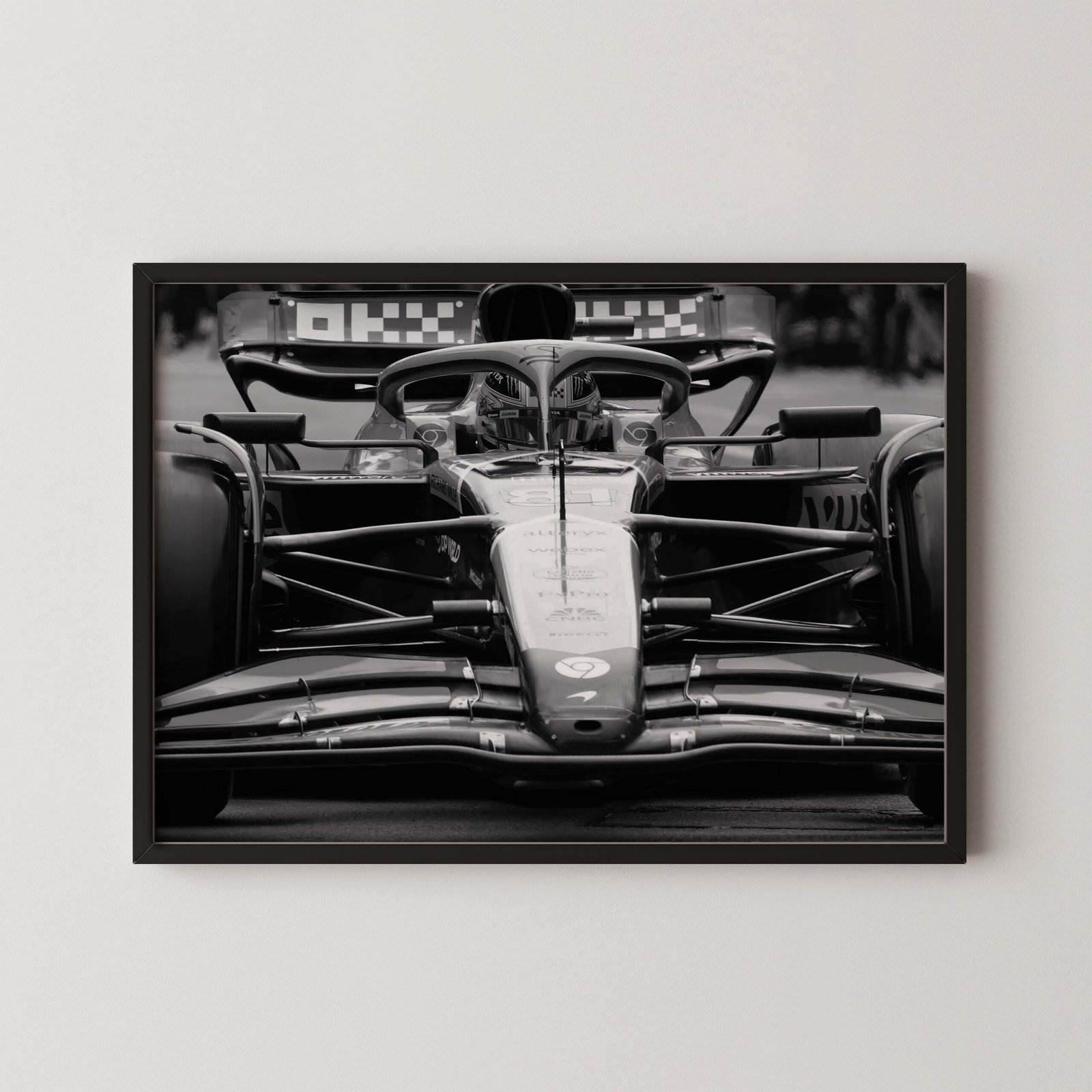Oscar Piastri F1 Close Up Print