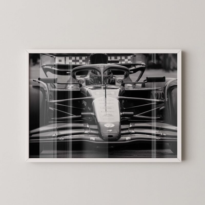 Oscar Piastri F1 Close Up Print