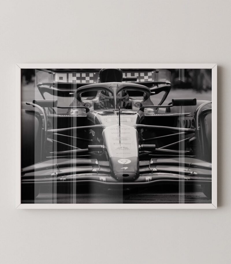 Oscar Piastri F1 Close Up Print