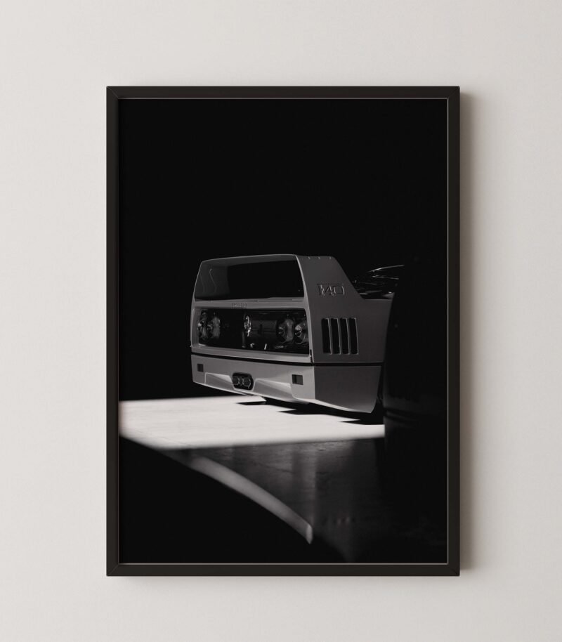 Ferrari F40 Rear Wing Studio Poster