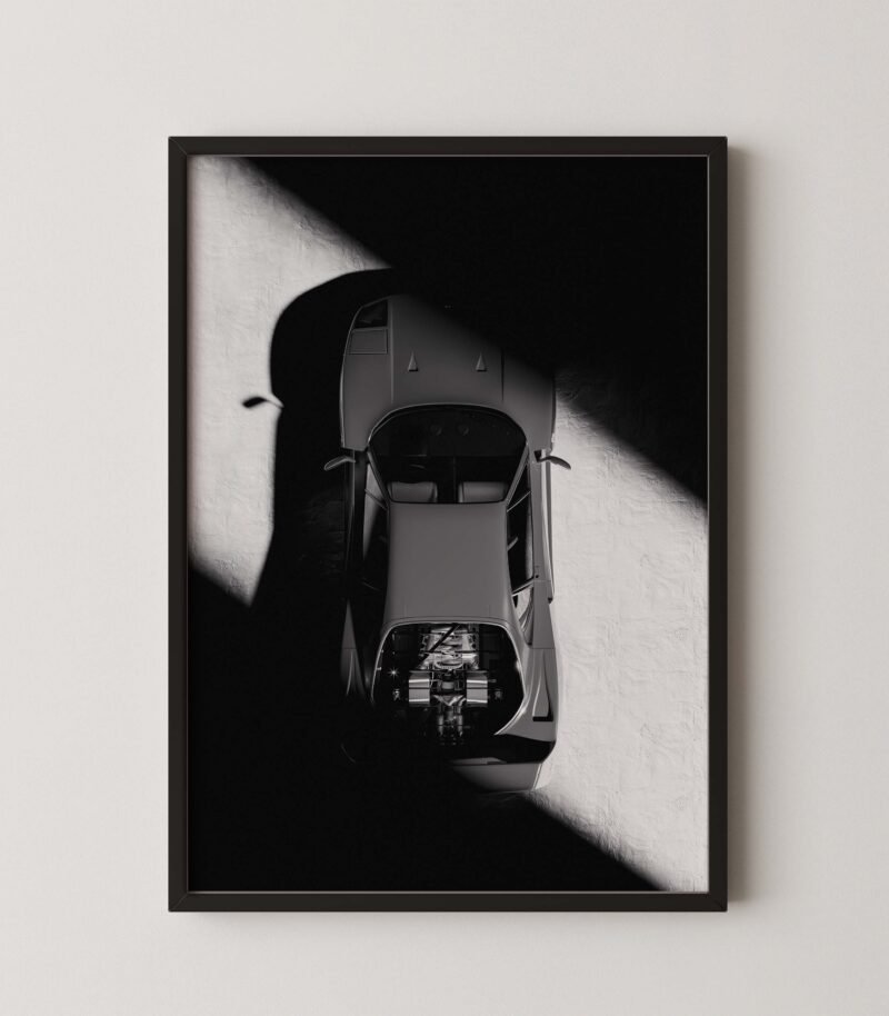 Ferrari F40 Top-Down Engine Bay Poster