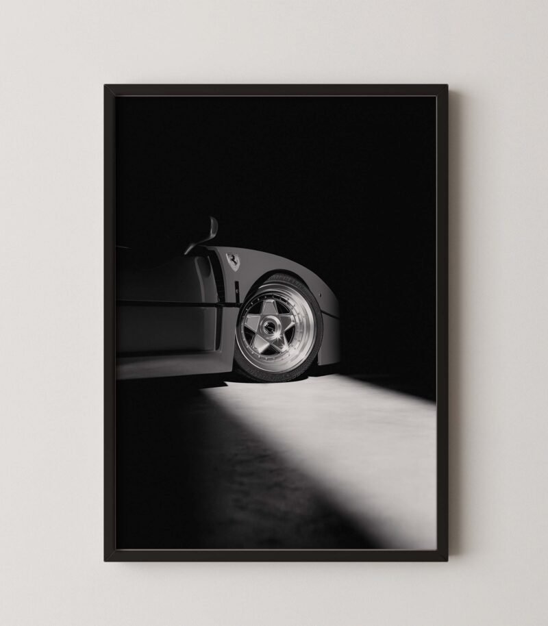 Ferrari F40 Studio Light Poster