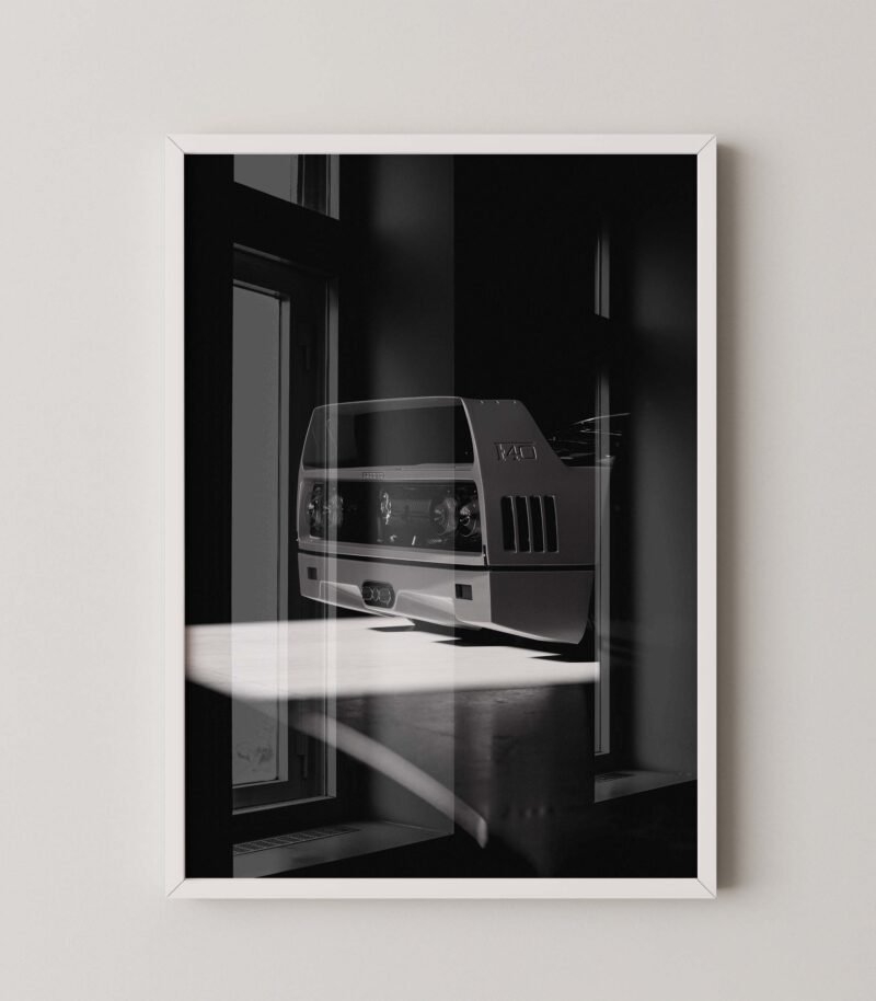 Ferrari F40 Rear Wing Studio Poster