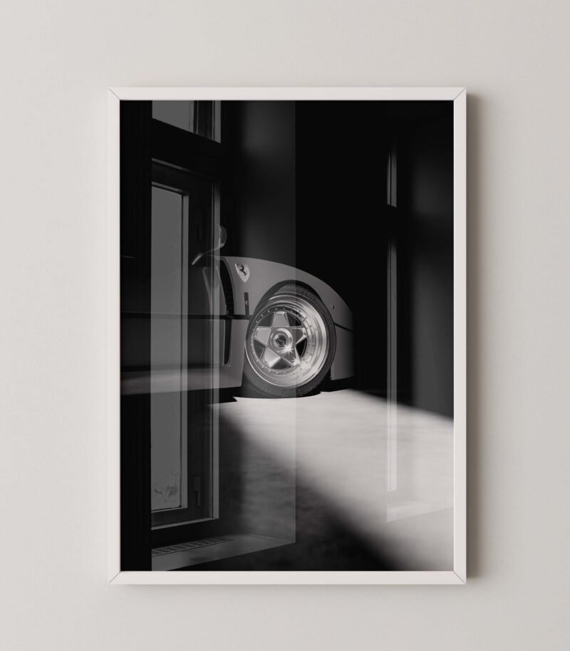 Ferrari F40 Studio Light Poster