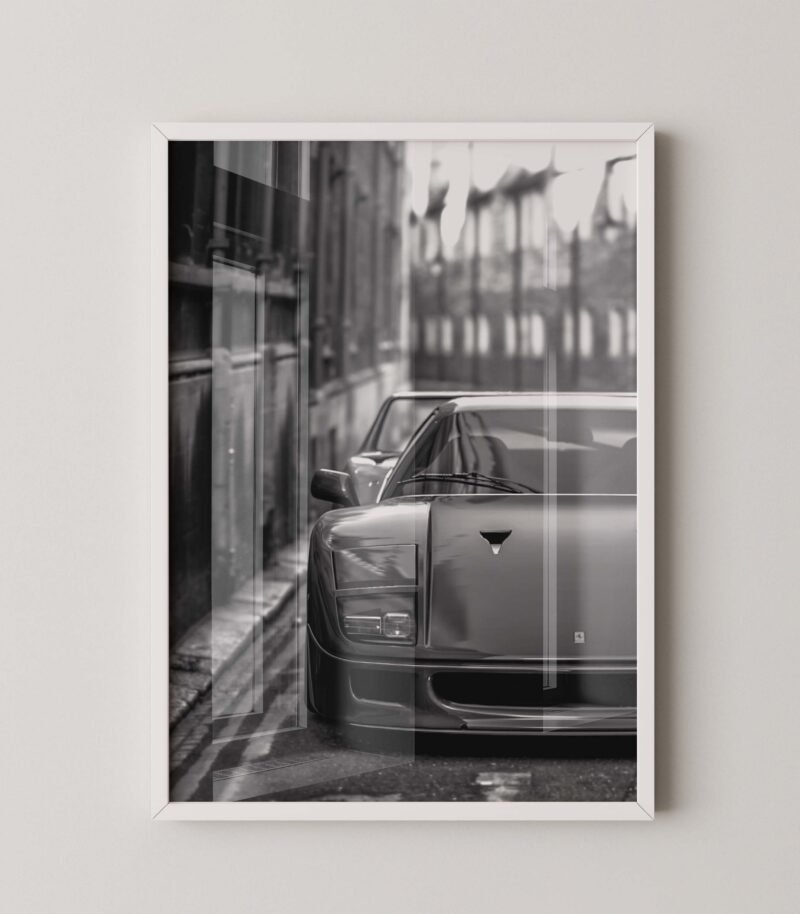 Vintage Ferrari F40 Poster