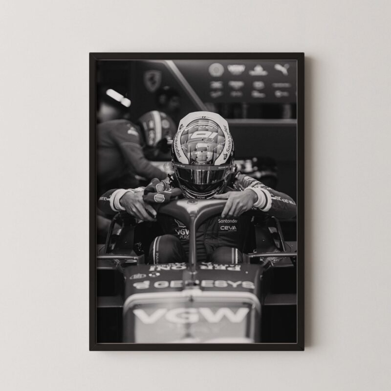 Charles Leclerc Halo Poster