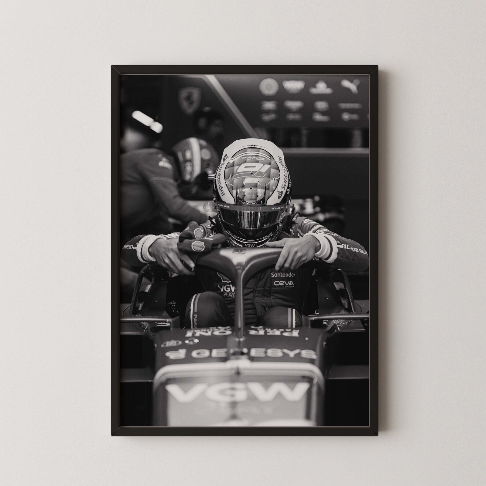 Charles Leclerc Halo Poster
