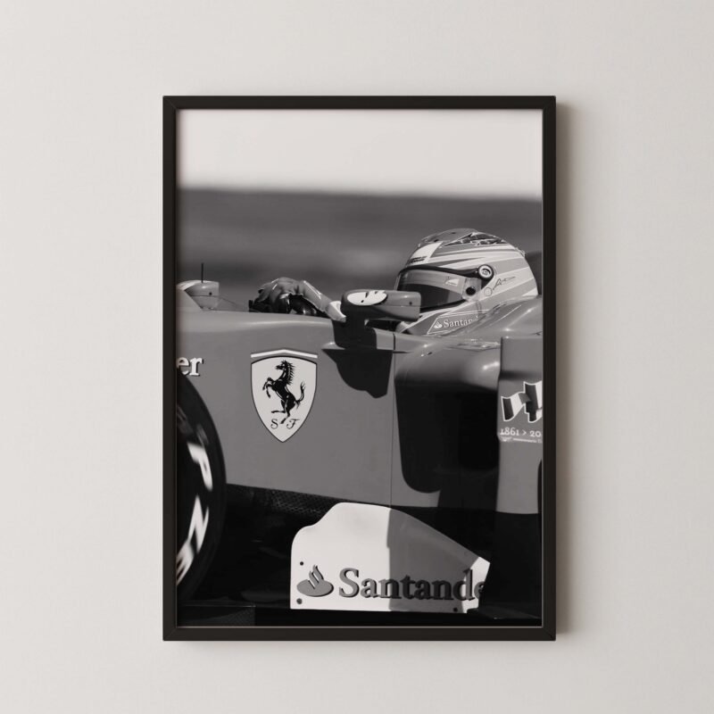 Fernando Alonso F1 Ferrari Print