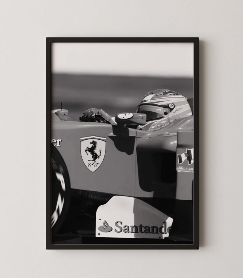 Fernando Alonso F1 Ferrari Print
