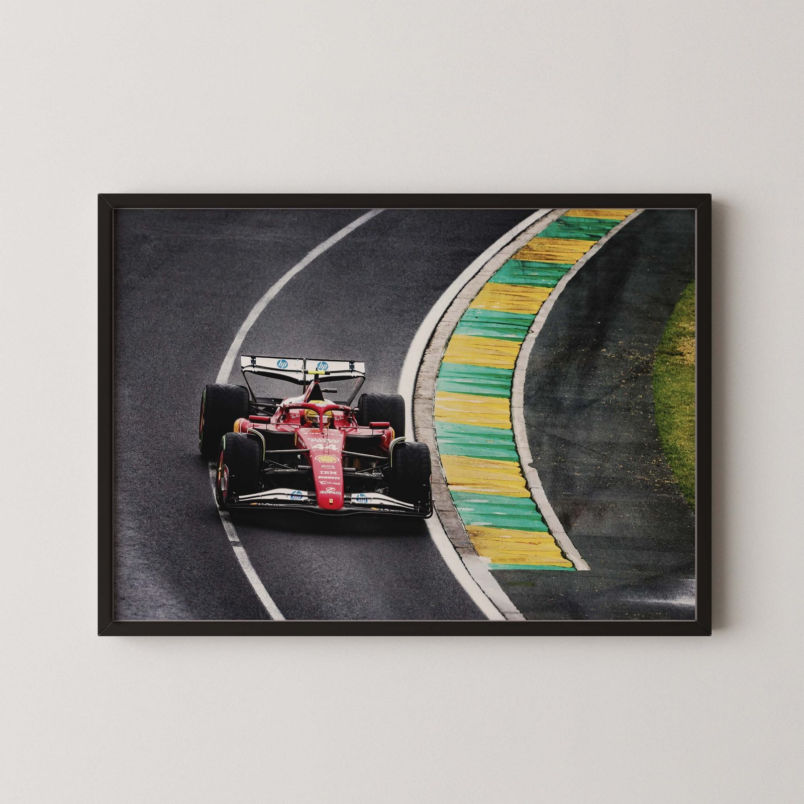 Ferrari Lewis Hamilton Print