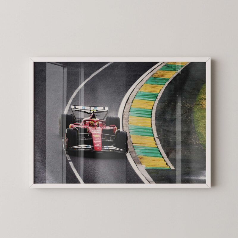 Ferrari Lewis Hamilton Print