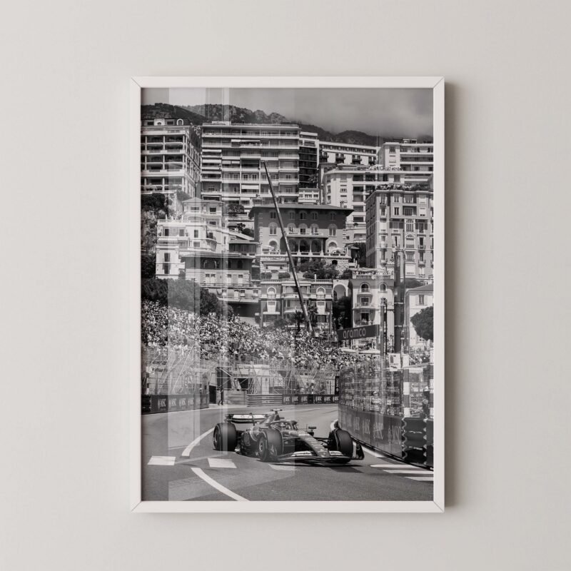 Monaco Gp Ferrari Print