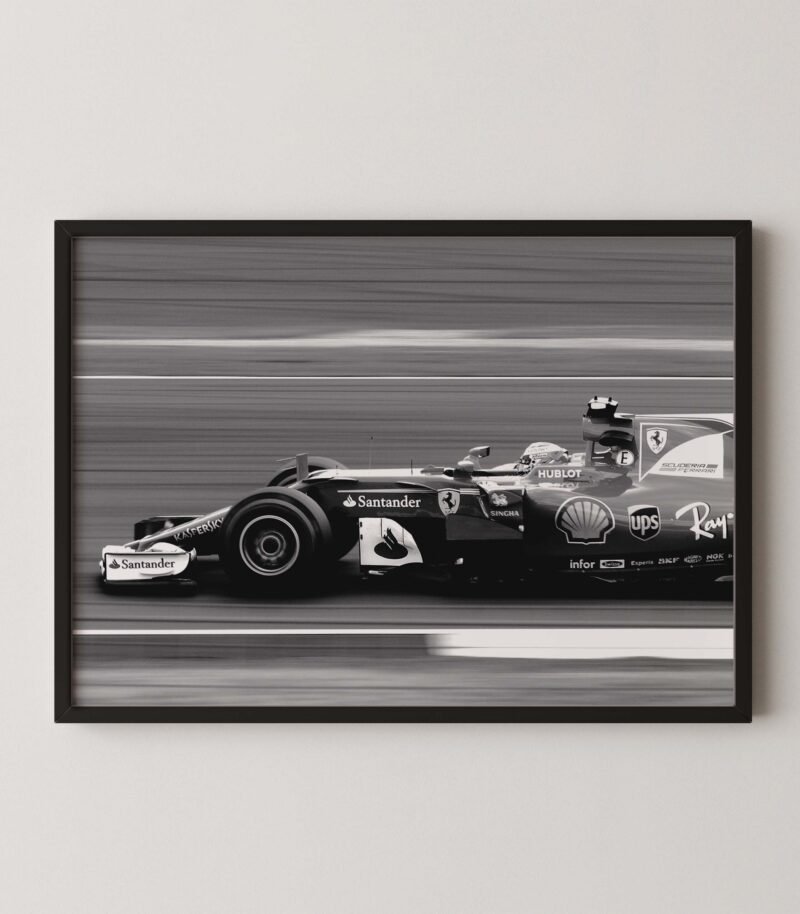 Kimi Raikkonen F1 Ferrari Poster