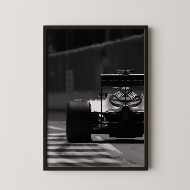F1 Martini Rear View Print