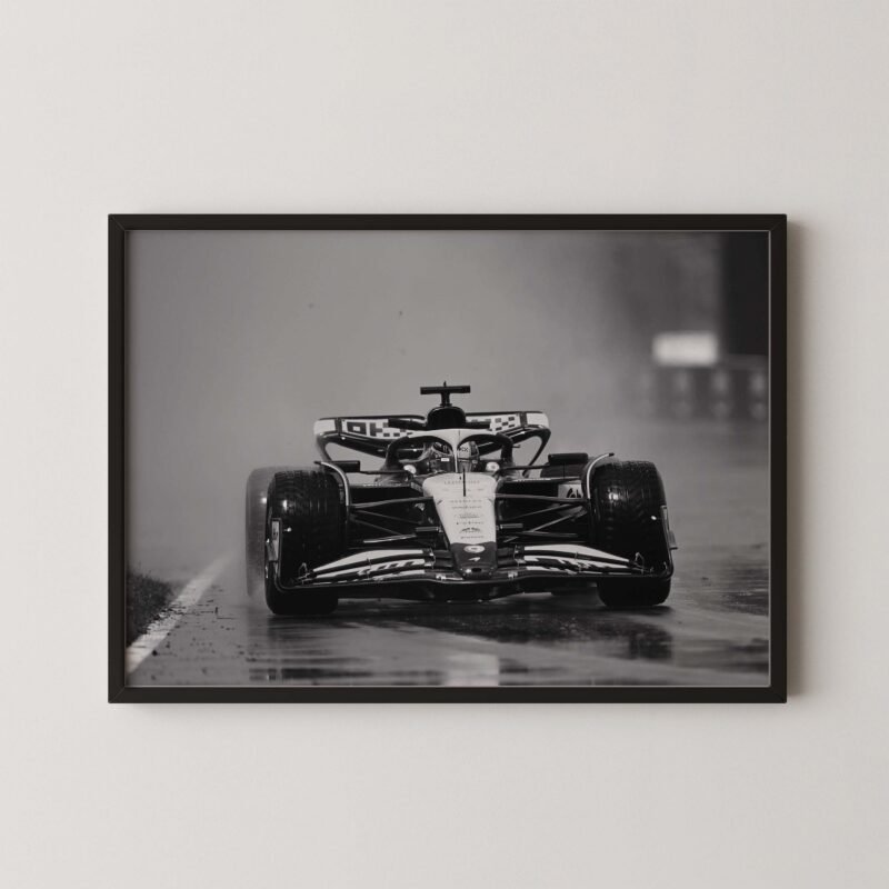 Oscar Piastri Rain Race Print