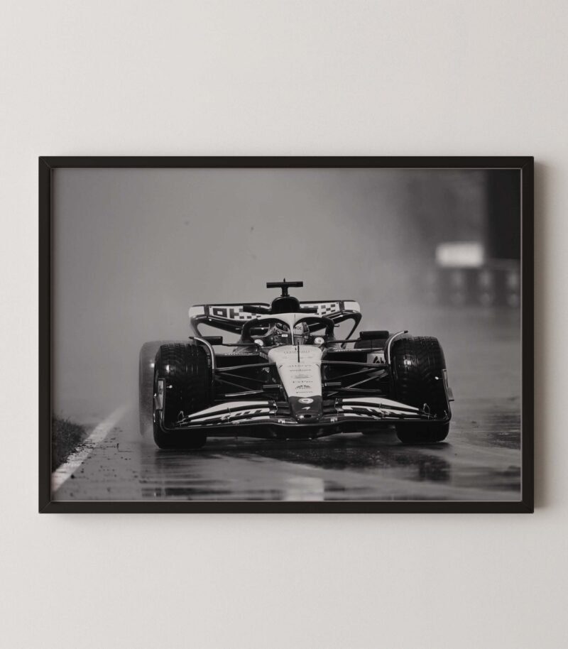 Oscar Piastri Rain Race Print