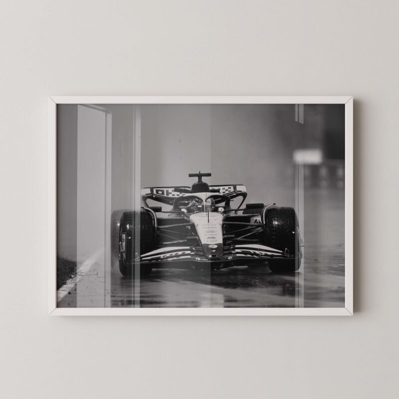 Oscar Piastri Rain Race Print