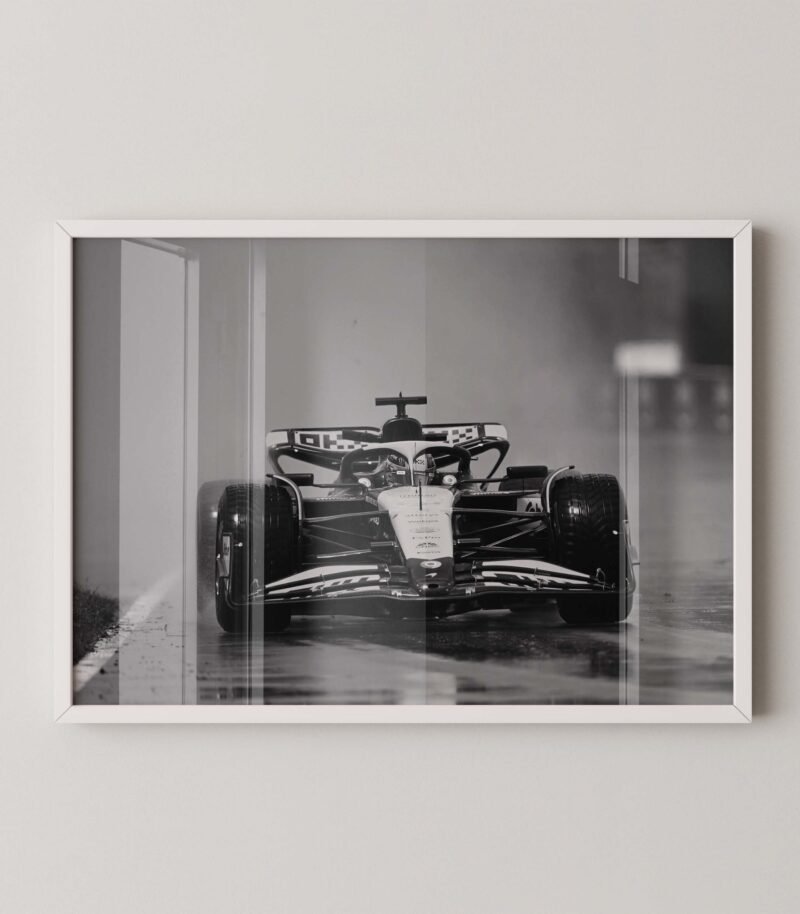 Oscar Piastri Rain Race Print