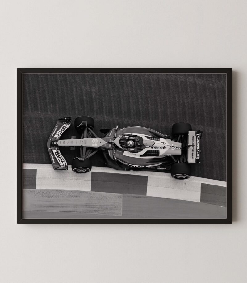 Oscar Piastri F1 Car Top View