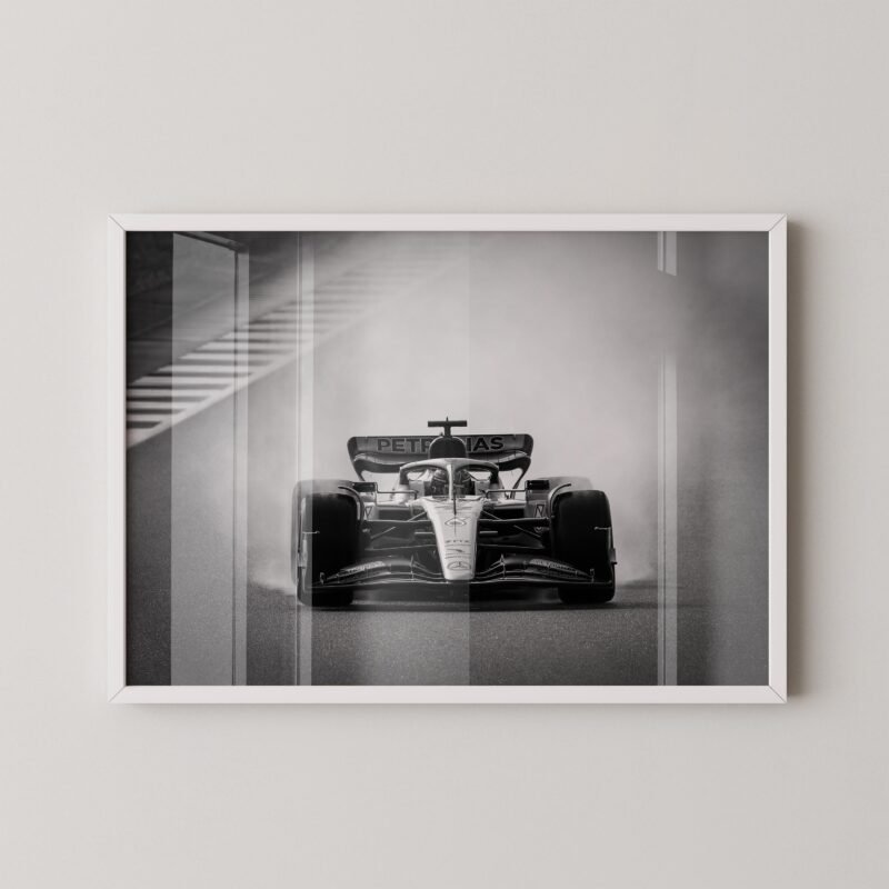 Lewis Hamilton Mercedes Grid Poster