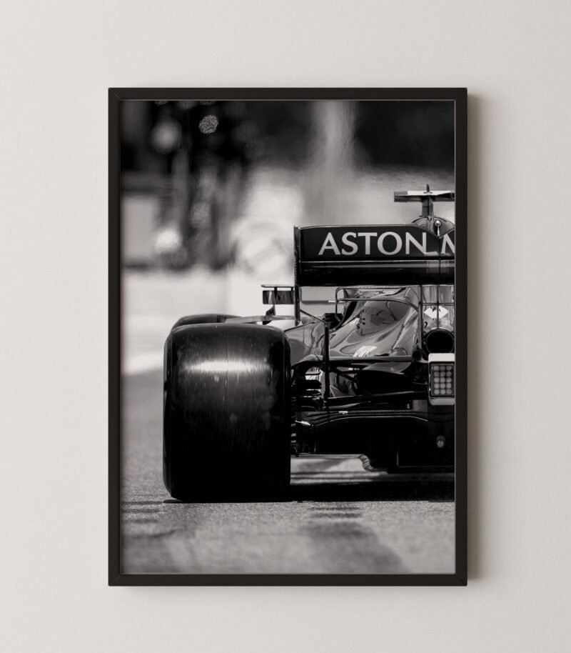 Aerodynamic F1 Car Poster
