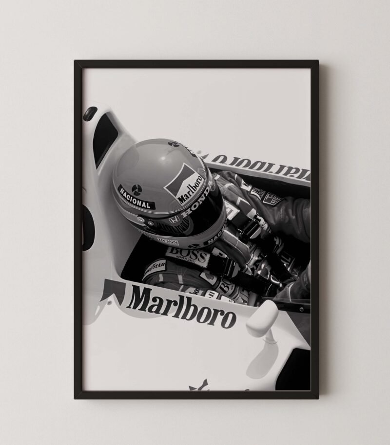 Ayrton Senna Cockpit Print
