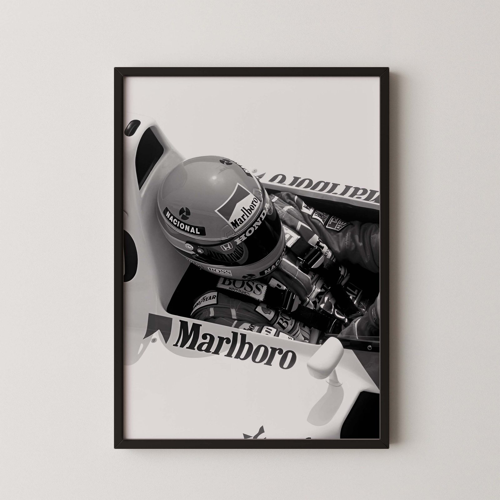 Ayrton Senna Cockpit Print