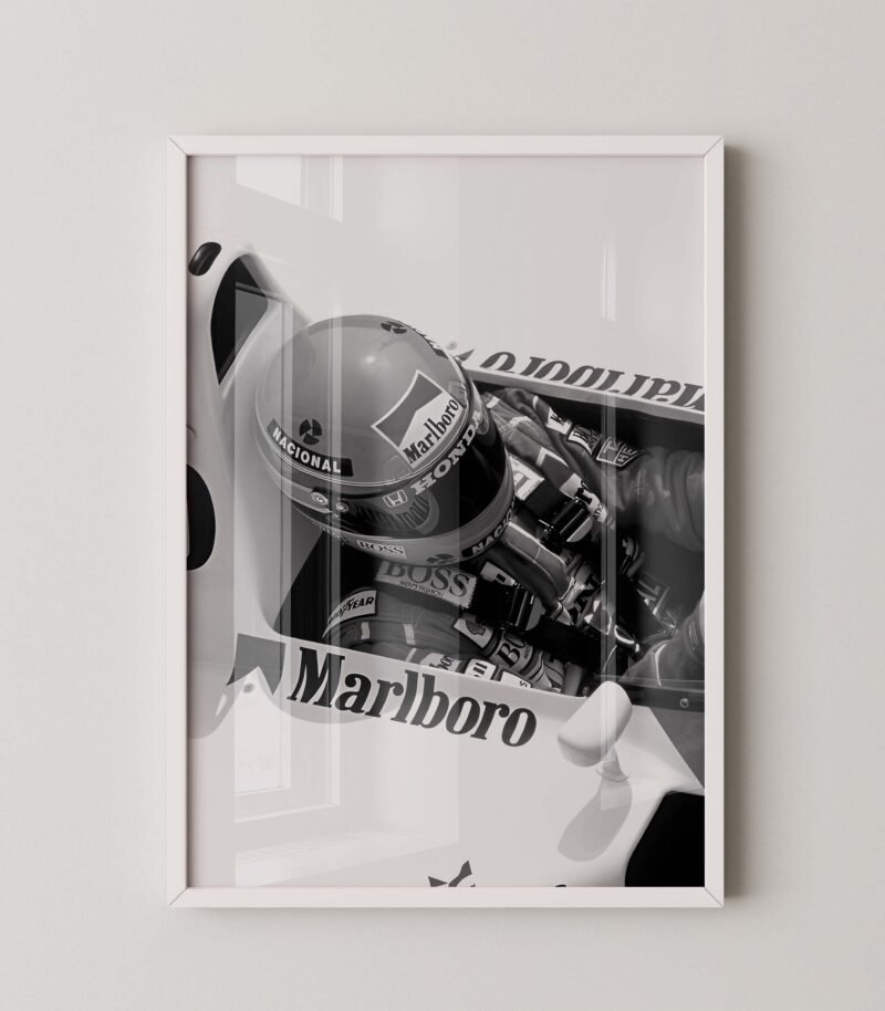 Ayrton Senna Cockpit Print