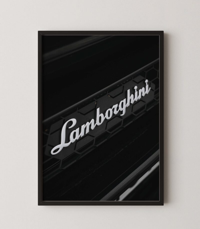 Vintage Lamborghini Print