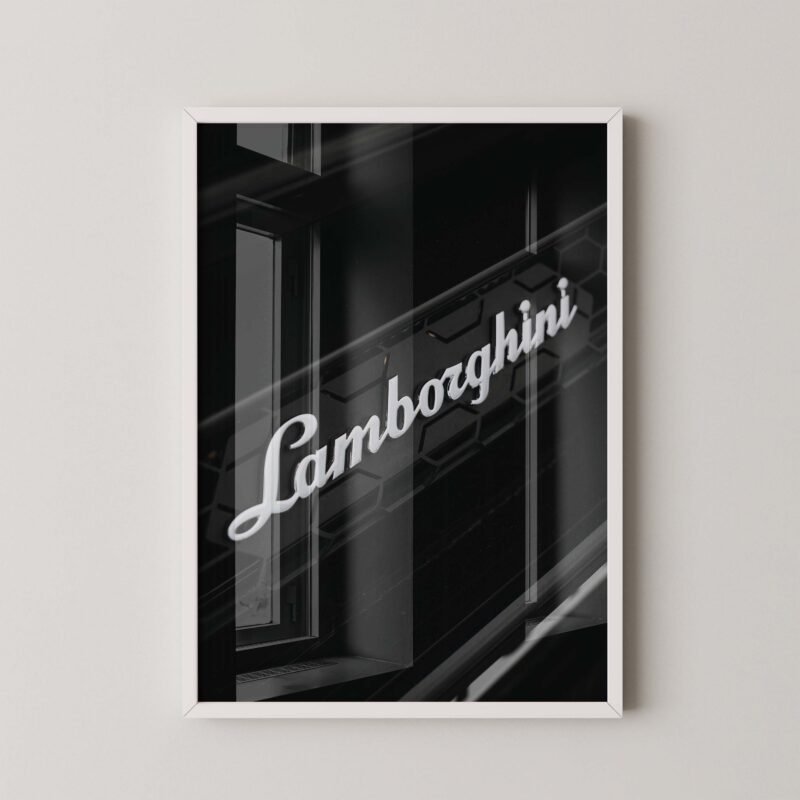 Vintage Lamborghini Print