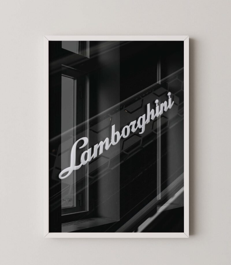 Vintage Lamborghini Print