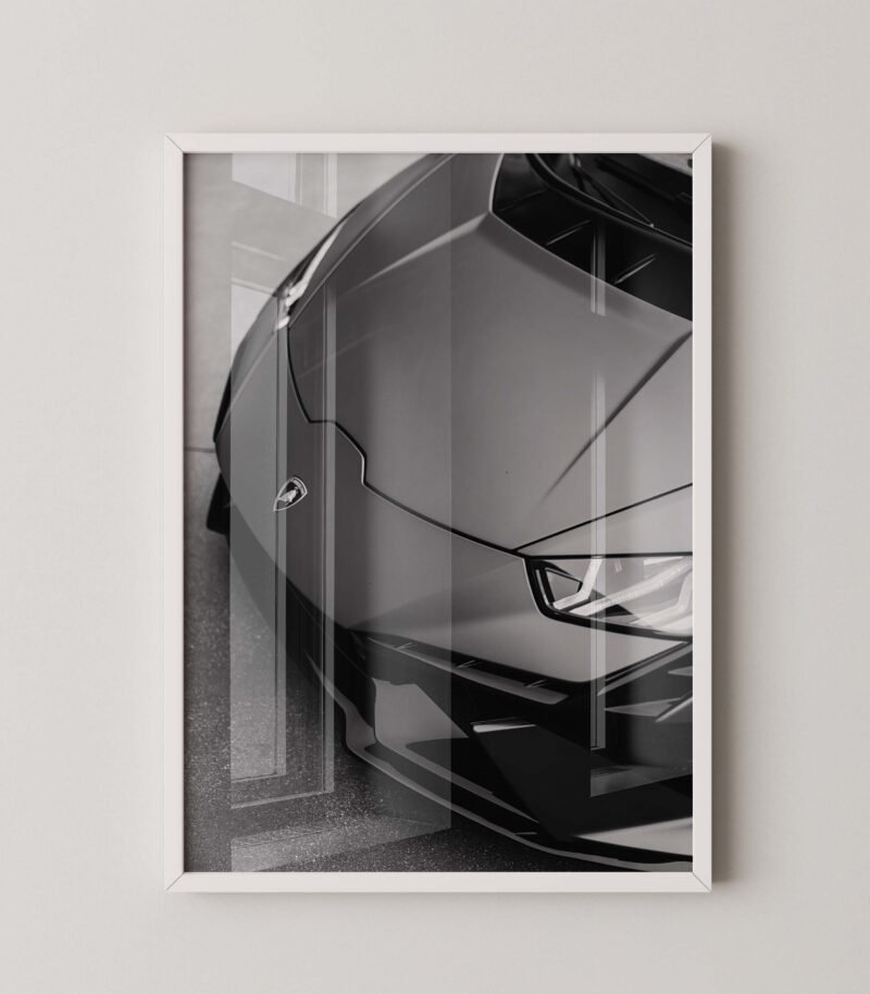Matte Black Lamborghini Print
