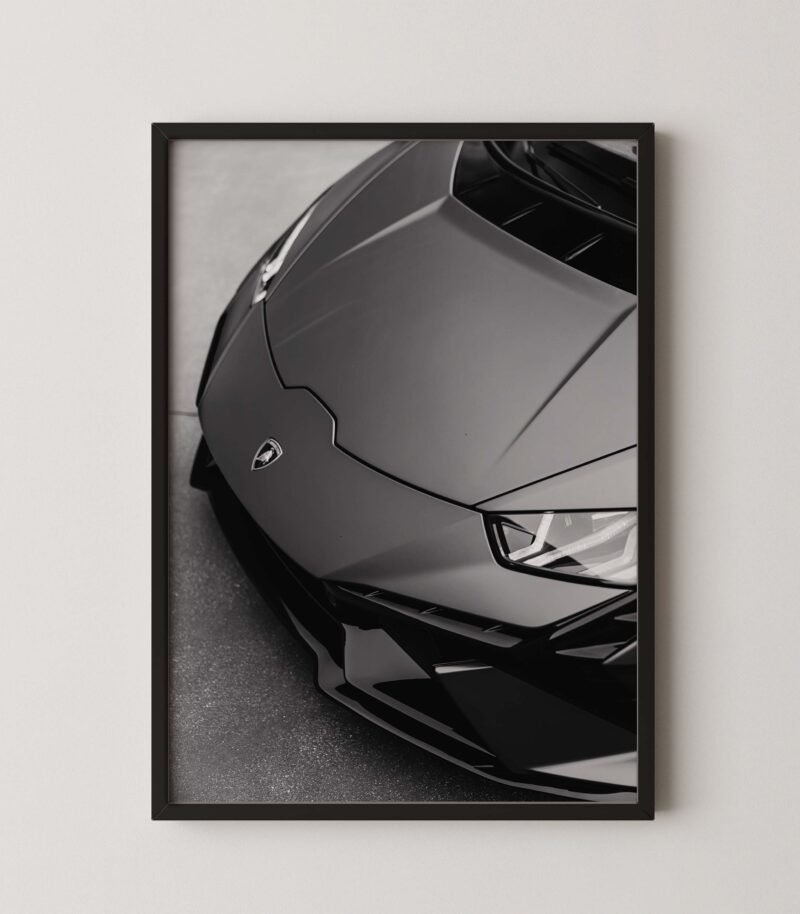 Matte Black Lamborghini Print