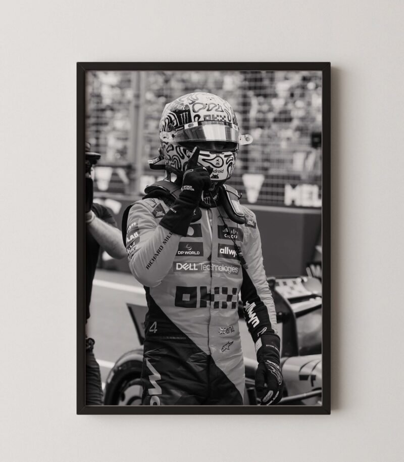 Lando Norris F1 Victory Poster