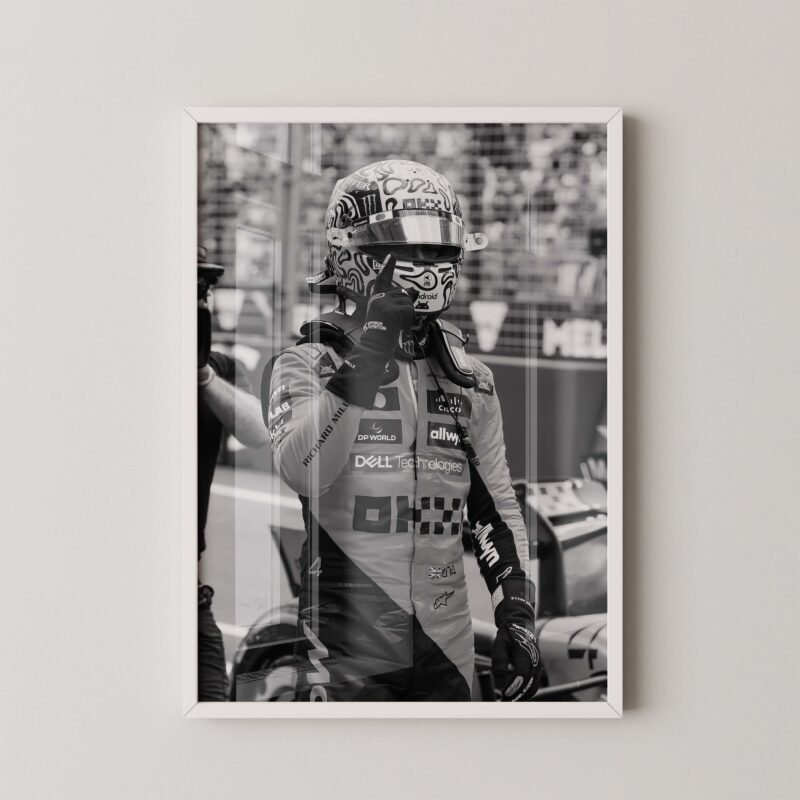 Lando Norris F1 Victory Poster