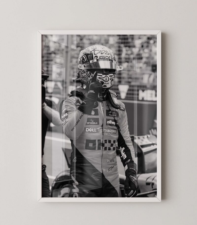 Lando Norris F1 Victory Poster