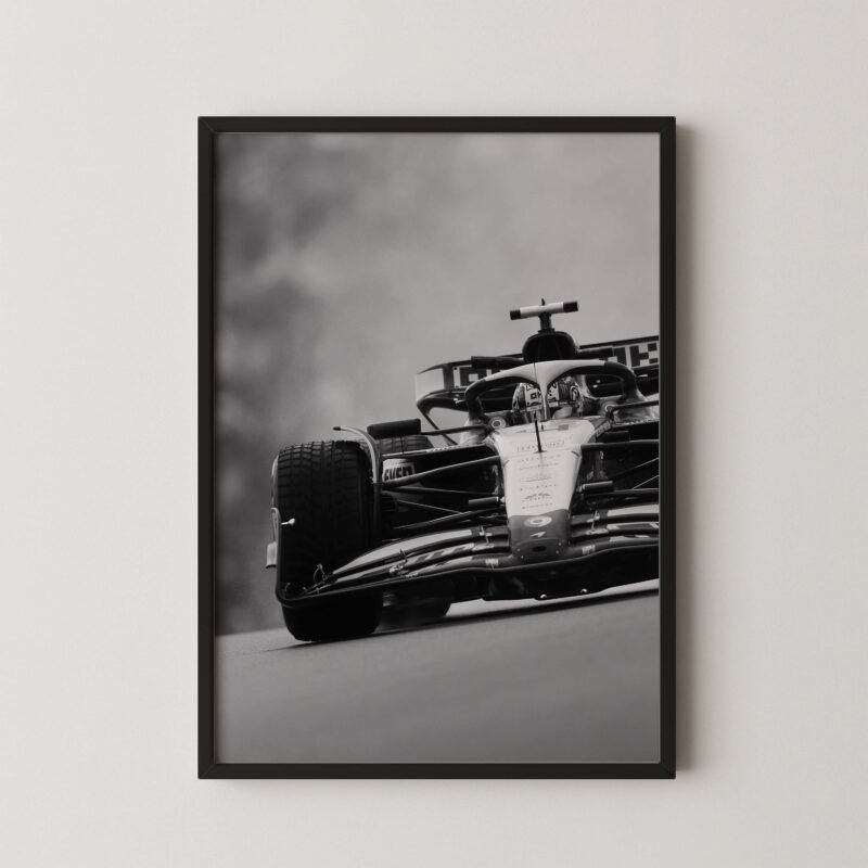 Lando Norris F1 Race Print