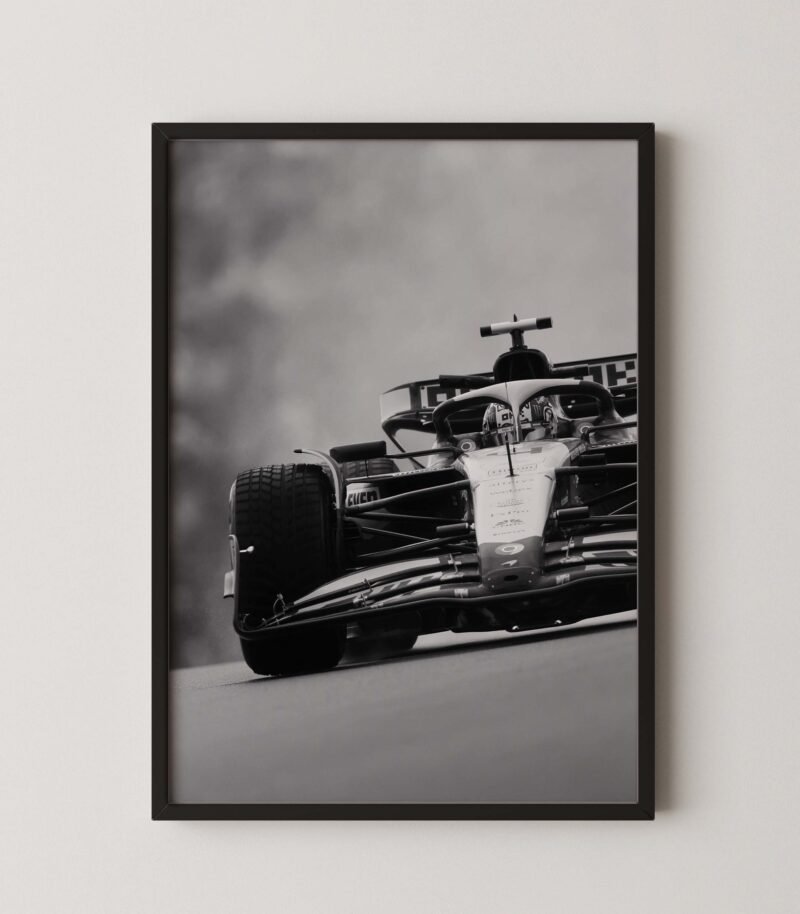 Lando Norris F1 Race Print