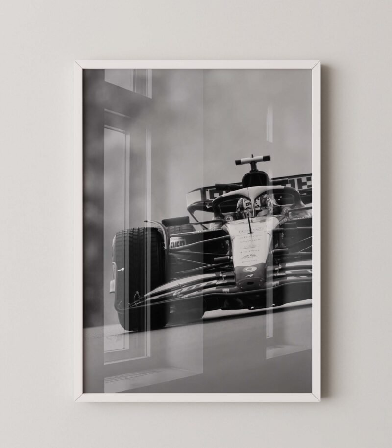 Lando Norris F1 Race Print