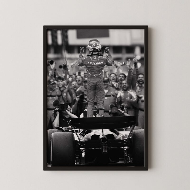 Leclerc Monaco Victory Poster